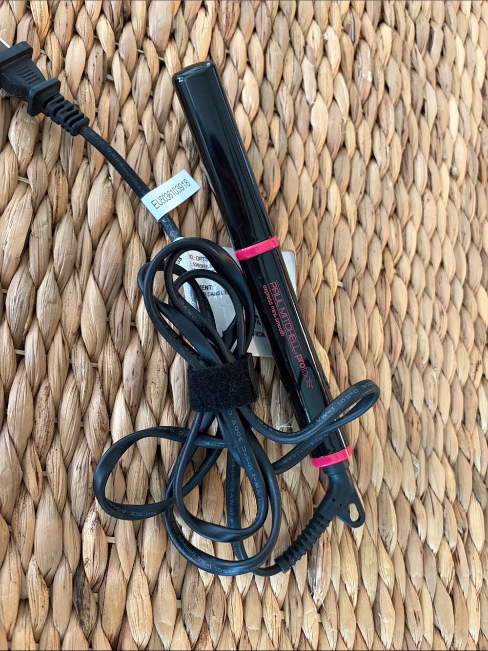 Paul Mitchell Pink-Trim Black Mini Hair Straightener